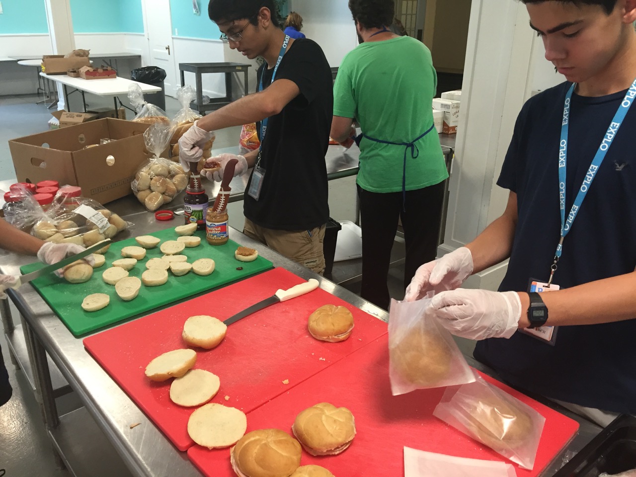 Community Service Downtown Evening Soup Kitchen