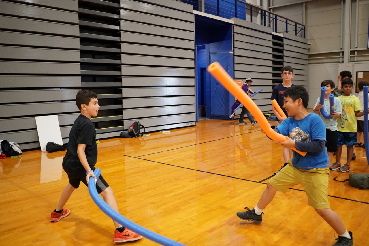 Activity Pool Noodle Jousting