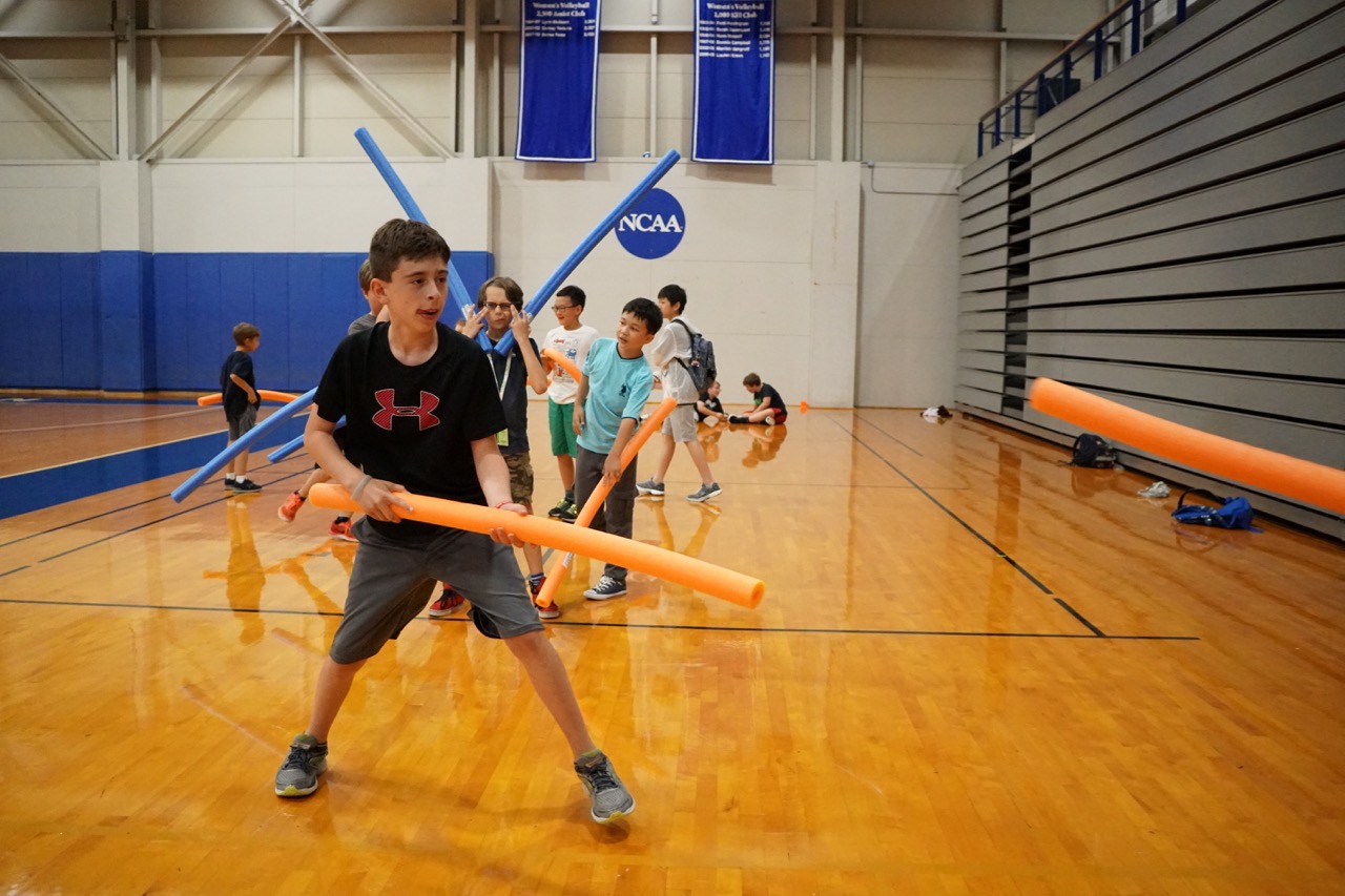 Activity Pool Noodle Jousting
