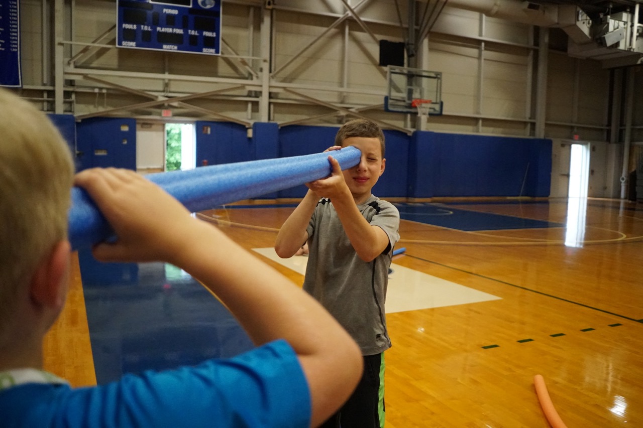Activity Pool Noodle Jousting
