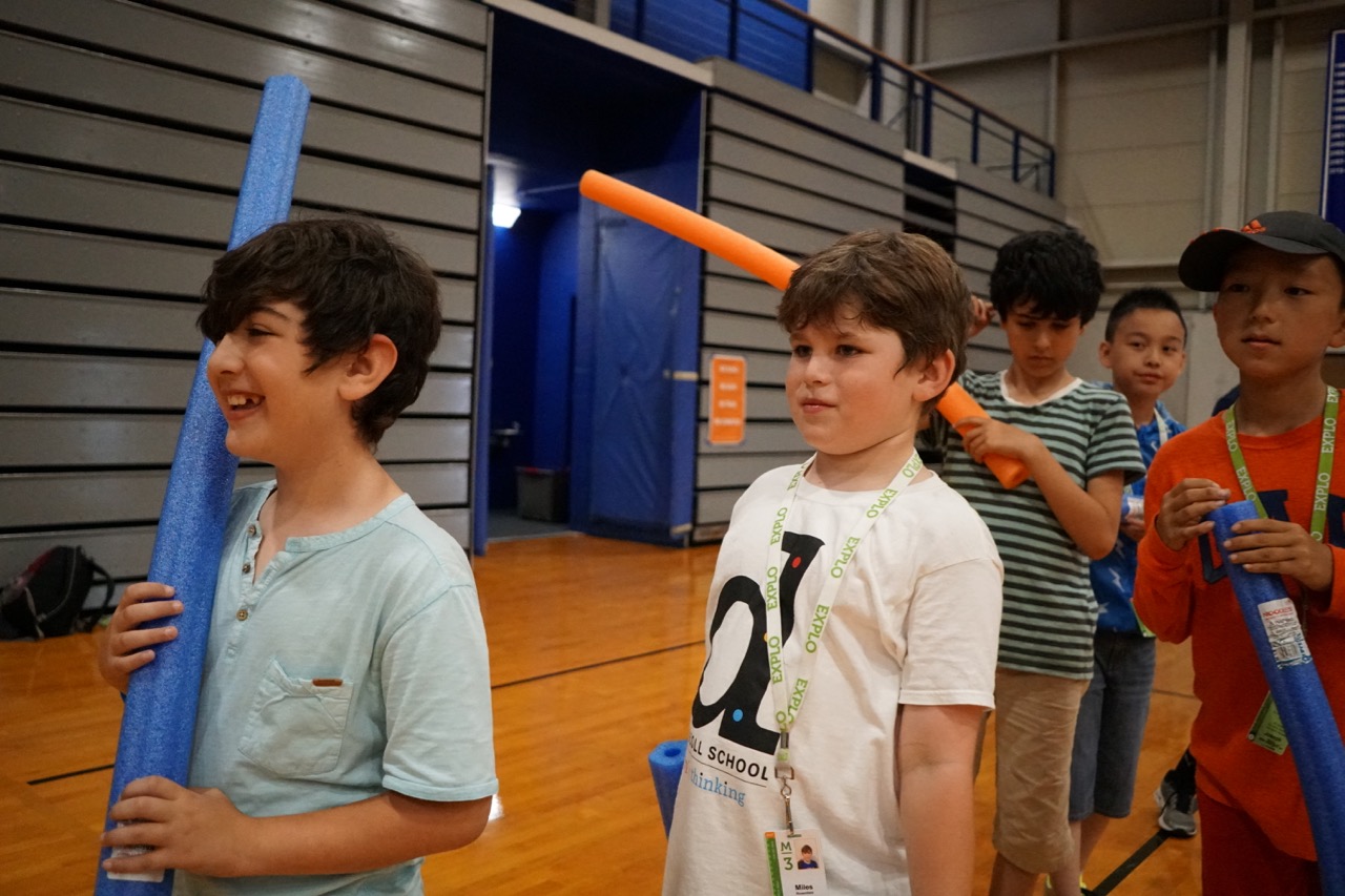 Activity Pool Noodle Jousting