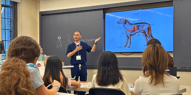 Graham teaching anatomy