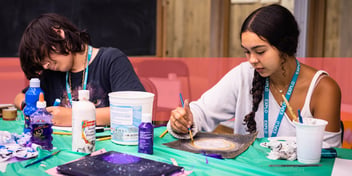 Studio Art workshop for middle schoolers at EXPLO summer
