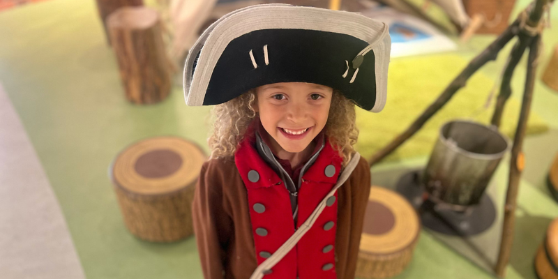 Moira's nephew Jack at the museum