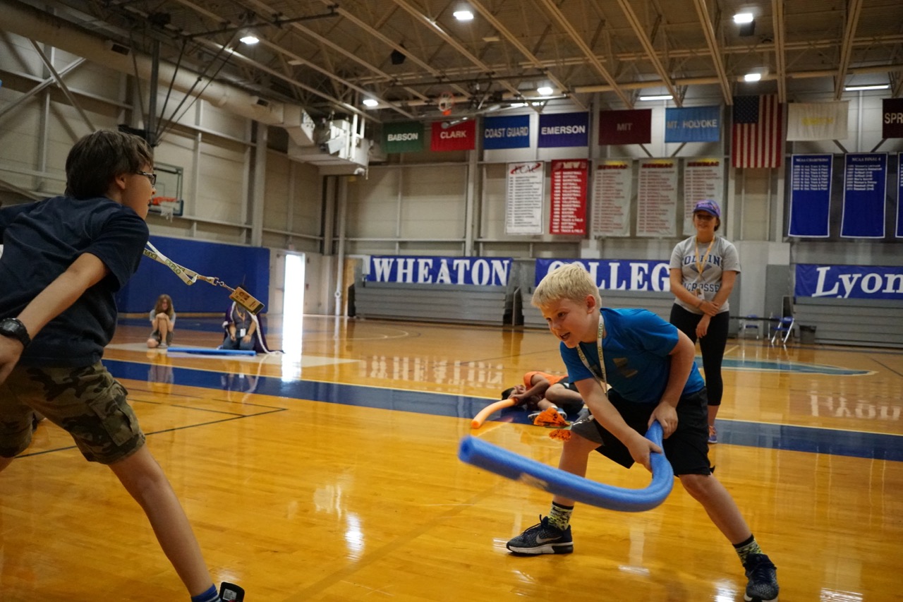 Activity Pool Noodle Jousting