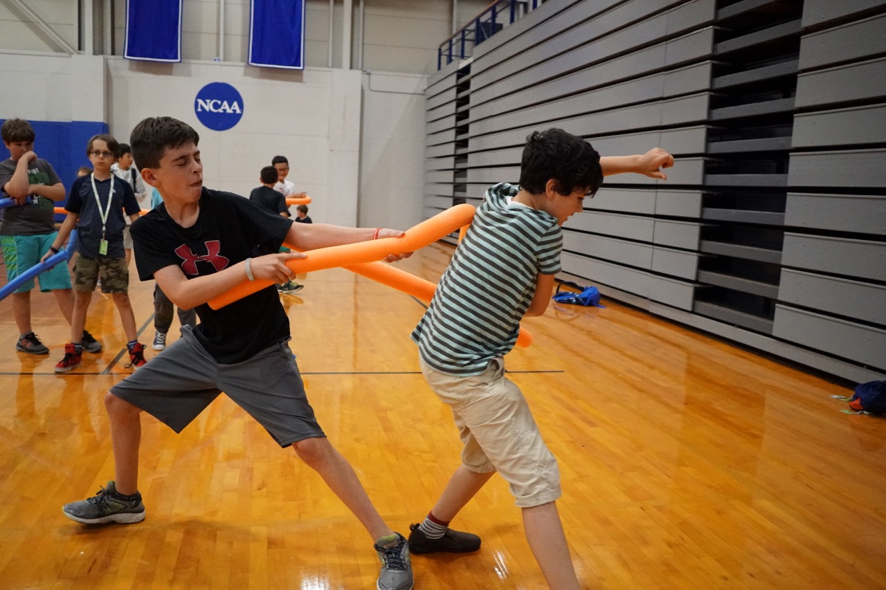 Activity Pool Noodle Jousting