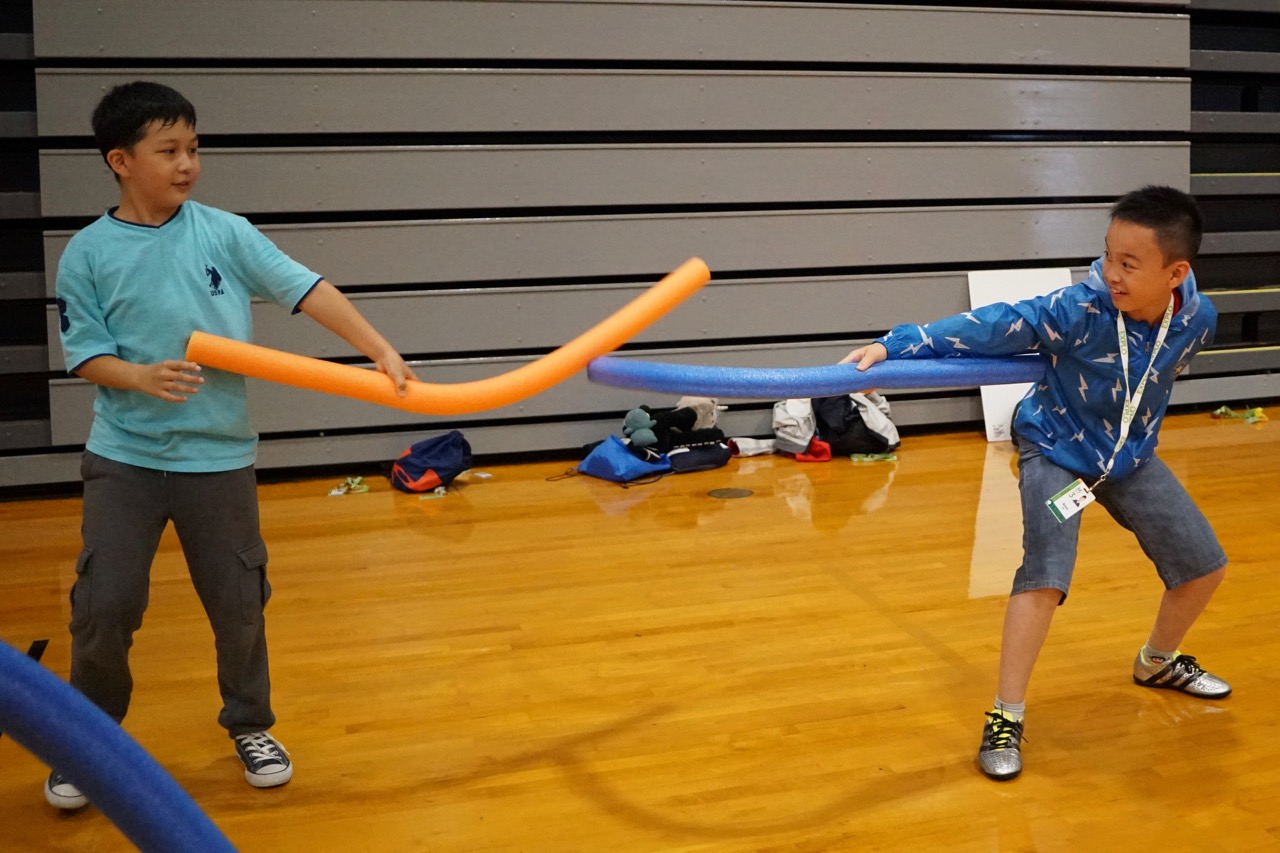 Activity Pool Noodle Jousting